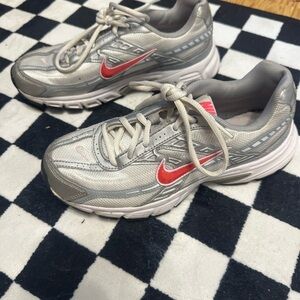 Nike Gray and Pink Running Shoes